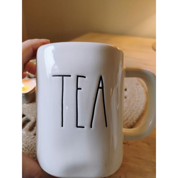 Rae Dunn Coffee Mug With The Word "TEA" Etched In - Picture 2 of 4